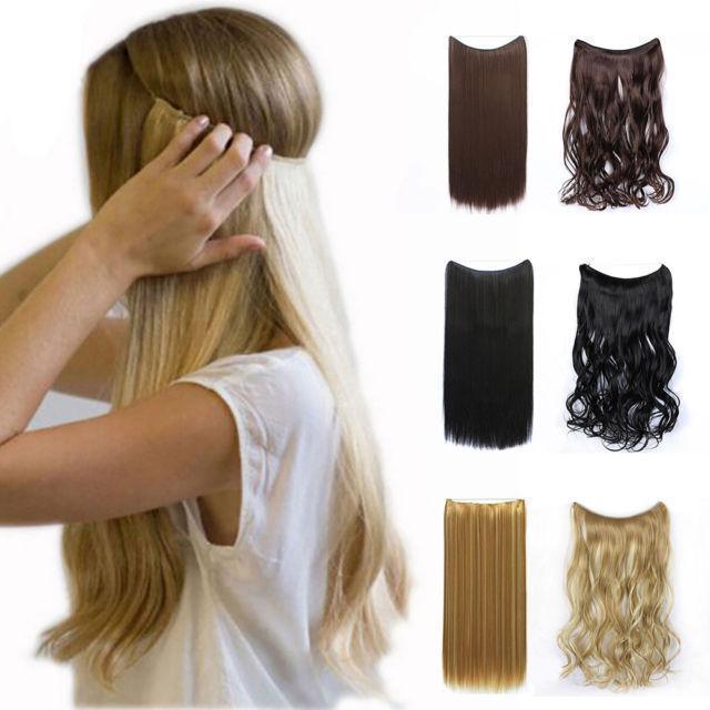 No.1 Selling Fast Shipping Invisible Halo Hair Extensions Silky Straight Hair