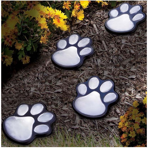 Paw Print Garden Lights