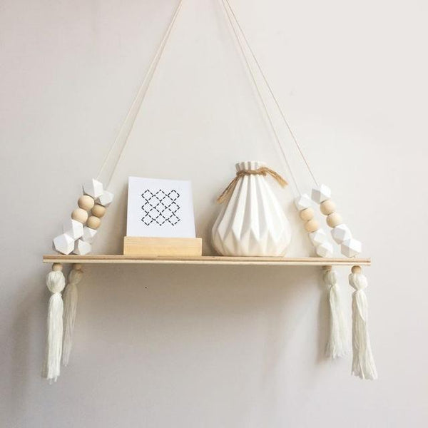 Wood Hanging Shelf