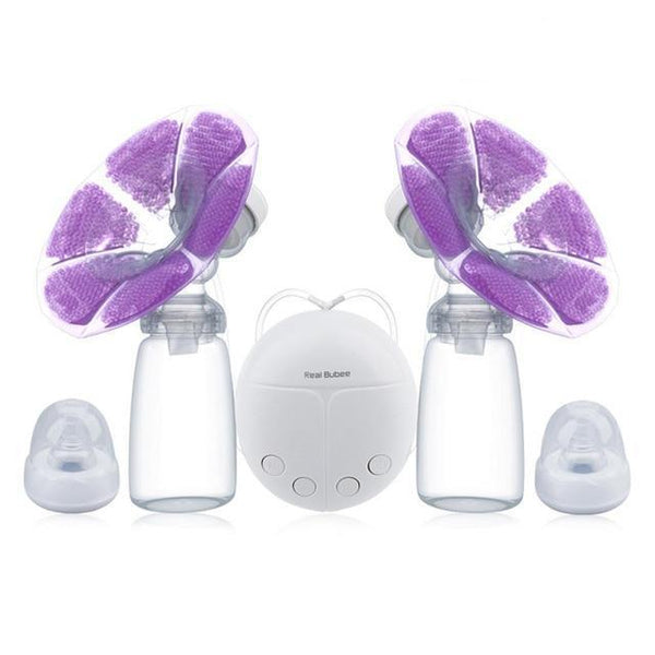 Electric Double Breast Pump With Milk Bottle