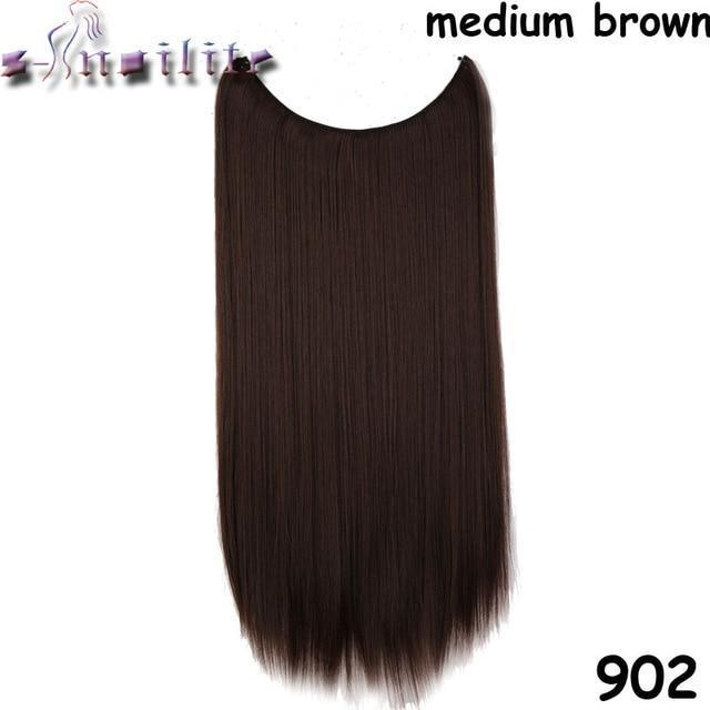 No.1 Selling Fast Shipping Invisible Halo Hair Extensions Silky Straight Hair