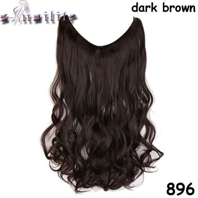 No.1 Selling Fast Shipping Invisible Halo Hair Extensions Silky Straight Hair