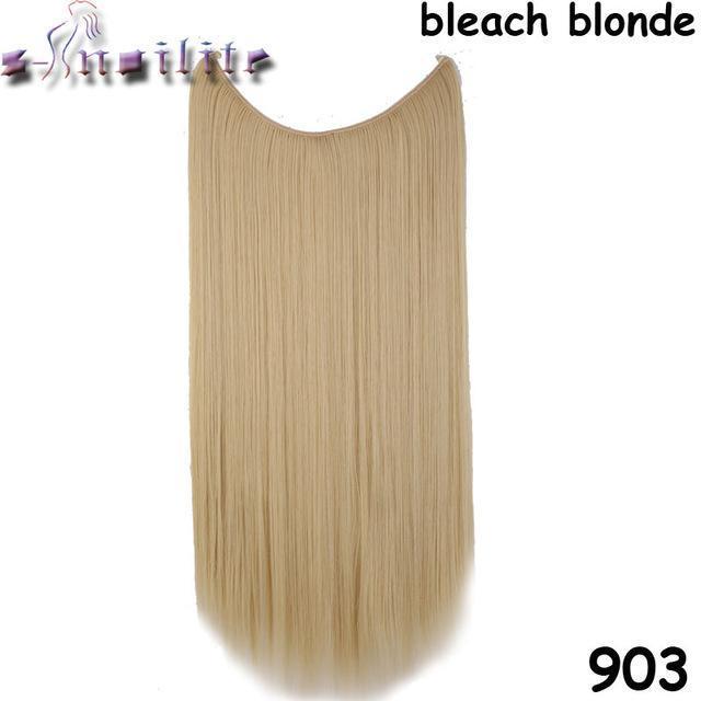 No.1 Selling Fast Shipping Invisible Halo Hair Extensions Silky Straight Hair
