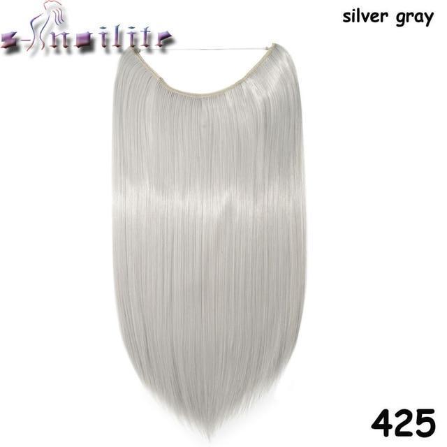No.1 Selling Fast Shipping Invisible Halo Hair Extensions Silky Straight Hair