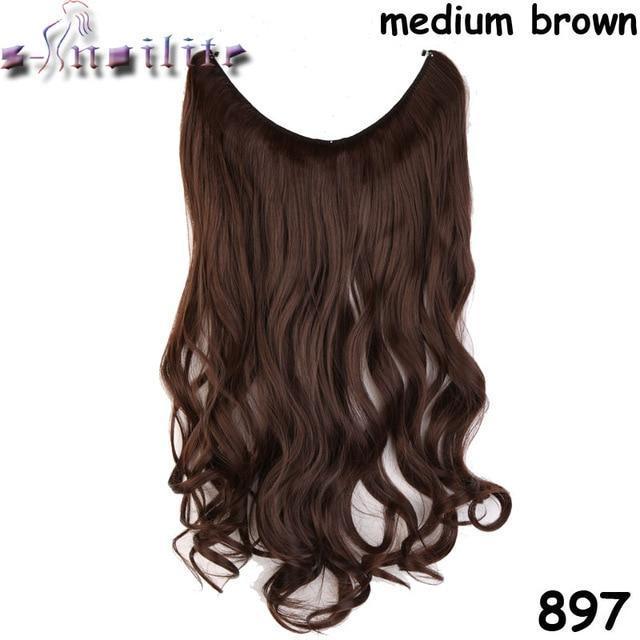 No.1 Selling Fast Shipping Invisible Halo Hair Extensions Silky Straight Hair