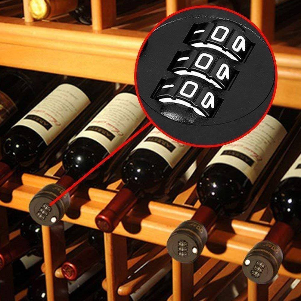 Bottle Combination Lock - 3 Pack