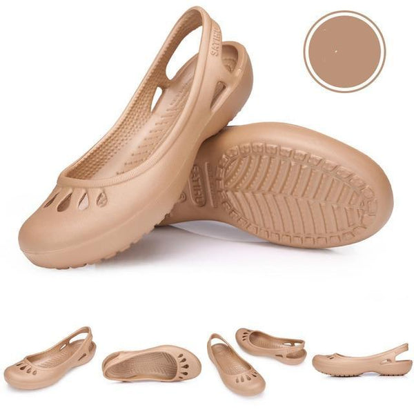 women Clogs Jelly Sandals Home Non-slip Hole Shoes