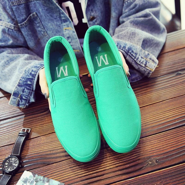 women flats shoes slip-on loafers women canvas shoes casual ladies shoes